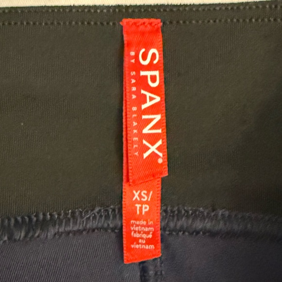 SPANX Blue Velvet Leggings Sz XS - Picture 7 of 8